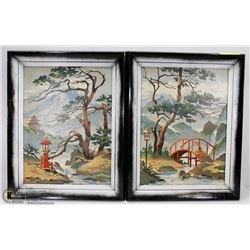 LOT OF 2 VINTAGE FRAMED PAINTINGS