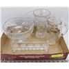 Image 1 : LOT WITH CRYSTAL BOWL, VASE AND CRACKER DISH