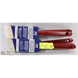 6 NEW 2" ANGLED PAINTBRUSHES.