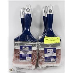 6 NEW 4" PAINTBRUSHES.