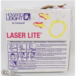 CASE OF HONEYWELL LASER LITE EARPLUGS - 200 PAIRS