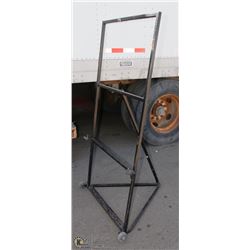 HEAVY DUTY SIGN STAND ON WHEELS
