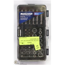 NEW 45PC MASTERCRAFT BIT AND NUT DRIVER SET