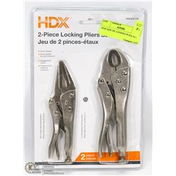 NEW HDX 2PC LOCKING PLIER SET