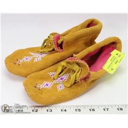 NATIVE CHILDRENS HAND MADE & BEADED MOCCASINS