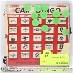 VINTAGE CAR AND TRAFFIC SIGN BINGO 4 PCS