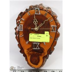 BURL WALL CLOCK