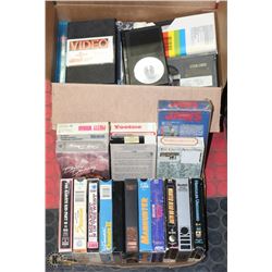 2 BOXES OF BETA MOVIES.