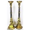 Image 1 : PAIR OF BRASS CANDLE HOLDERS