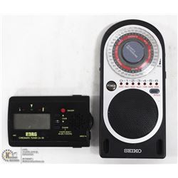 ELECTRONIC METRONOME & A KORG CHROMATIC TUNER