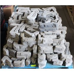 PALLET OF CORNER LANDSCAPING STONES -