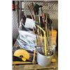 Image 1 : PALLET OF HOUSEHOLD, TOOLS, GARDEN TOOLS & MORE.