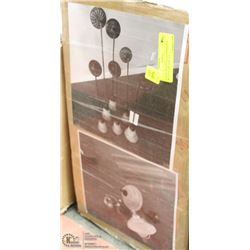 6 NEW TRADITIONAL PENDANTS WITH GLASS AND A 3