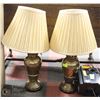 Image 1 : SET OF 2 BRASS LAMPS