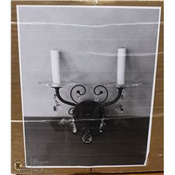 NEW CANDLE STICK WALL SCONCE WITH CRYSTALS