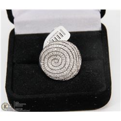14K WHITE GOLD RING WITH COA FROM LOCAL APPRAISER