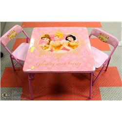 PRINCESS CHILDRENS TABLE WITH 2CHAIRS