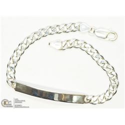 21) STERLING SILVER MEDICAL CHAIN BRACELET