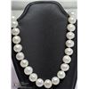 Image 1 : 23) FRESHWATER PEARL NECKLACE W/ST. SILVER CLASP