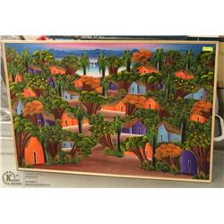 LARGE CANVAS TROPICAL PICTURE.