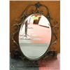 Image 1 : METAL FRAME OVAL MIRROR