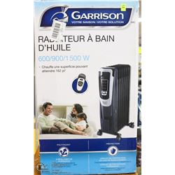 GARRISON OIL-FILLED HEATER 1500 WATT