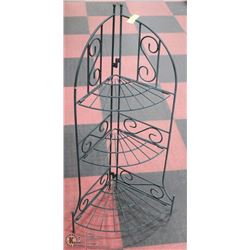 3-TIER METAL CORNER PLANT STAND -