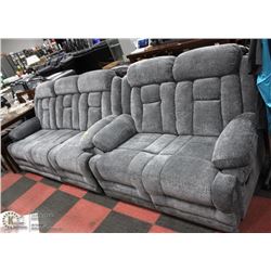 NEW FABRIC RECLINING 78" SOFA WITH 57" LOVE SEAT