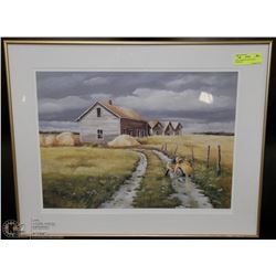 OLD HOMESTEAD FARM FRAMED PICTURE