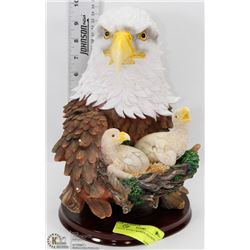 EAGLE WITH 2 BABIES  FIGURINE