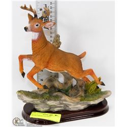BUCK JUMPING FIGURINE