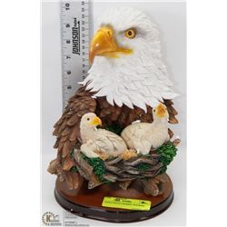 EAGLE WITH 2 BABIES  FIGURINE