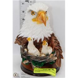 SMALLER EAGLE BUST WITH BABIES   FIGURINE