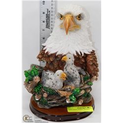 EAGLE WITH 2 BABIES  FIGURINE
