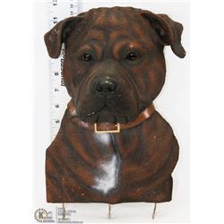 BOXER DOG WALL HANGING FIGURINE KEY HOLDER