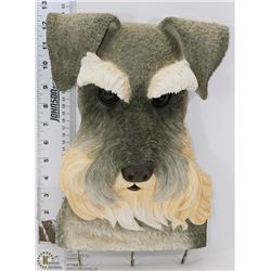 TERRIER DOG WALL HANGING FIGURINE KEY HOLDER