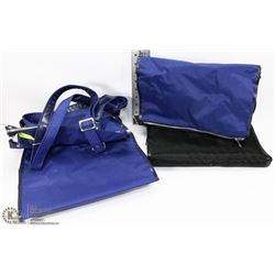 LOT OF 3 NEW ROLLING CANVAS FOLDING BAGS