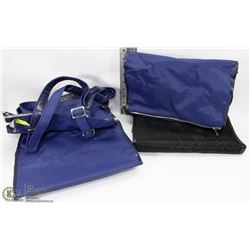 LOT OF 3 NEW ROLLING CANVAS FOLDING BAGS