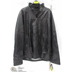 DANIER MENS BLACK LEATHER JACKET SIZE XL