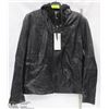 Image 1 : DANIER MENS BLACK LEATHER JACKET SIZE XL, HOODED