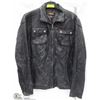 Image 1 : DANIER CHARCOAL GREY MENS LEATHER JACKET SIZE XL