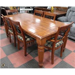 SOLID WOOD 1 PC TABLE TOP CARVED DININGROOM TABLE