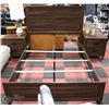 Image 1 : NEW QUEEN SIZE WOOD TONE BEDFRAME WITH 2 NIGHT