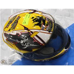 YELLOW SIZE S MOTORCYCLE HELMET