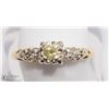 Image 1 : 41) 18KT YELLOW & WHITE GOLD DIAMOND RING