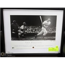 TED WILLIAMS TRIPLE CROWN WINNER NUMBERED PRINT