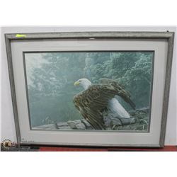 RON PARKER EAGLE PRINT FRAMED, 10/650