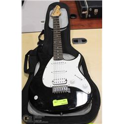 BLACK PEAVEY RAPTOR PLUS ELECTRIC GUITAR WITH CASE