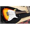Image 1 : WOOD TONE PEAVEY ELECTRIC GUITAR WITH CASE
