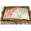 Image 1 : LOT OF 30 PAINTED HAND FANS